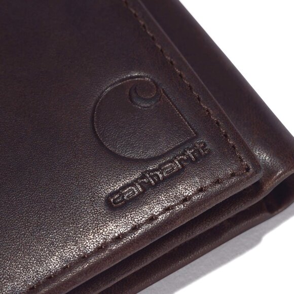 Men's Durable Oil Tan Leather Wallets, Available in Multiple Styles - Picture 5 of 6
